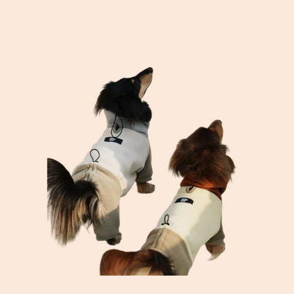 Fashion Thickened 4-legged Dachshund Dog Clothes Winter Soft Waxy Heating Antistatic Double-sided Fleece Dachshund Cotton Home