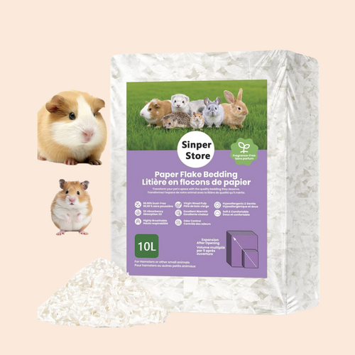Hamster Bedding Dust-Free Guinea Pig Paper Bedding Odor Control Paper Bedding, Cozy Animal Bedding for Rabbit Rat Syrian Dwarf