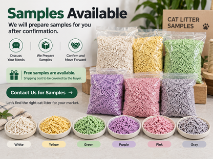 Tofu Cat Litter Samples