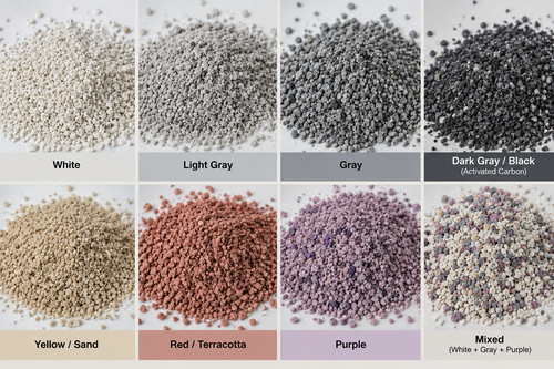 Crushed Mineral Cat Litter Samples