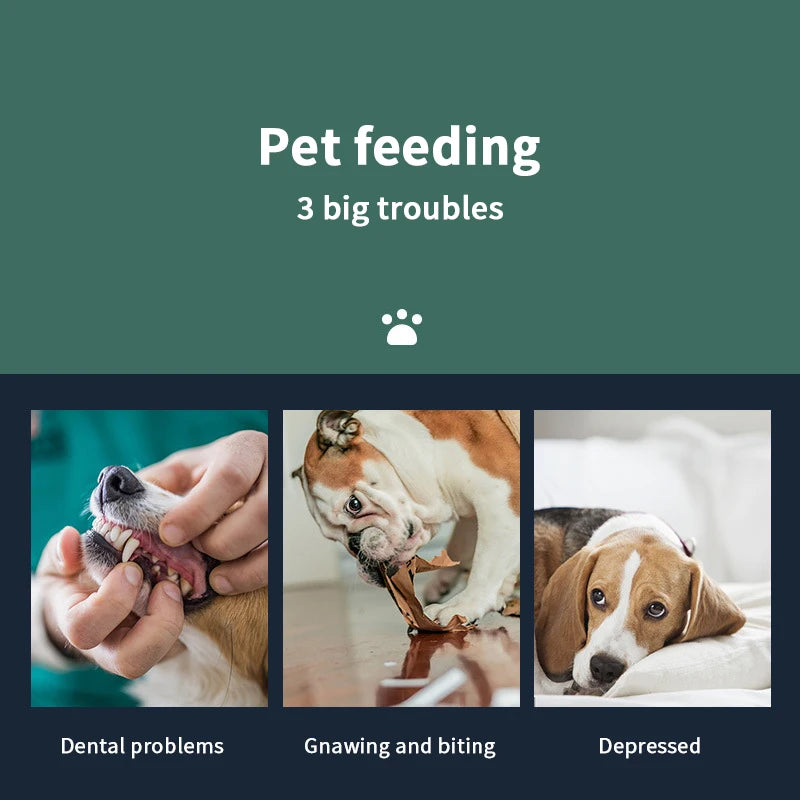 Snacks, snacks, dogs, snacks, teeth bars, chewing gum, cleaning teeth.