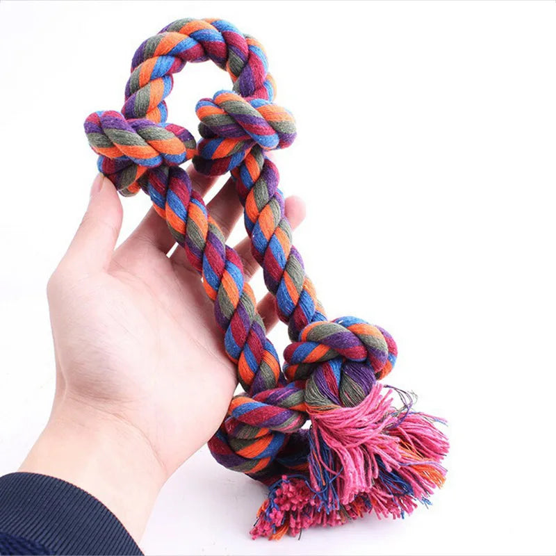 Animals Bite Ropes Dog Bite Rope Toys Pet Grind Tooth Toys Cotton Rope Material Harmless ...