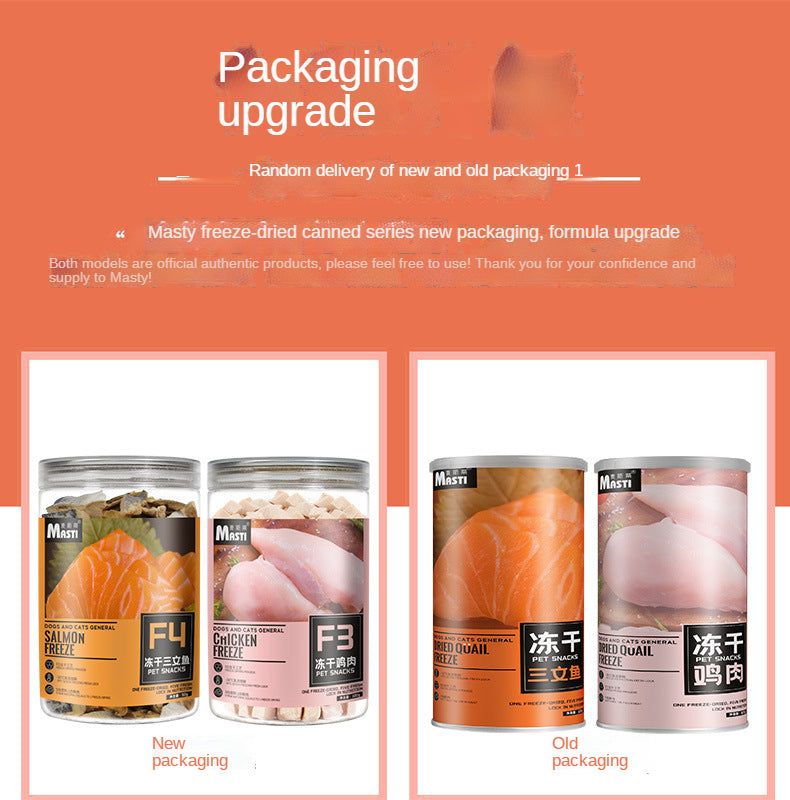 Max Chicken Pet Freeze Dried Snacks, Salmon Egg Yolk, Dog Snacks, Cat Snacks