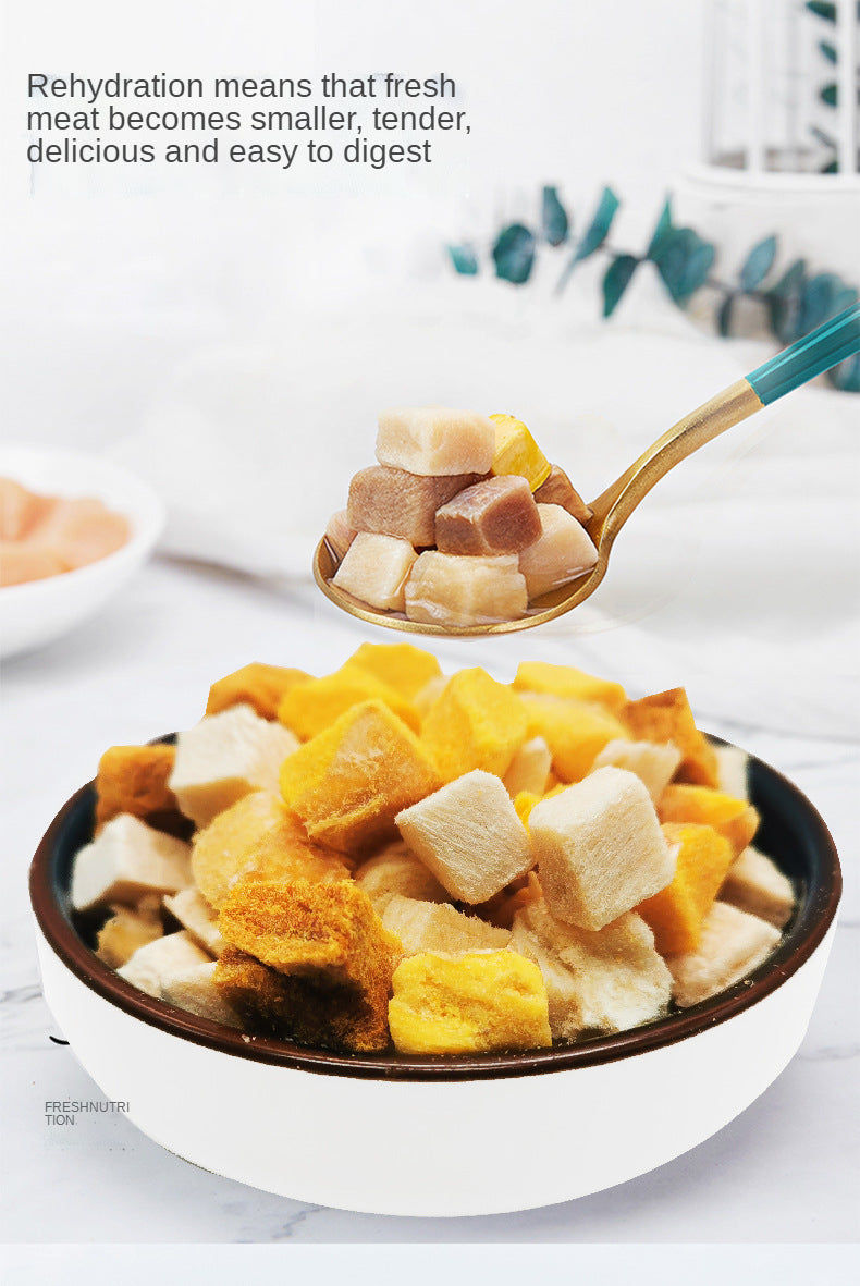 Max Chicken Pet Freeze Dried Snacks, Salmon Egg Yolk, Dog Snacks, Cat Snacks