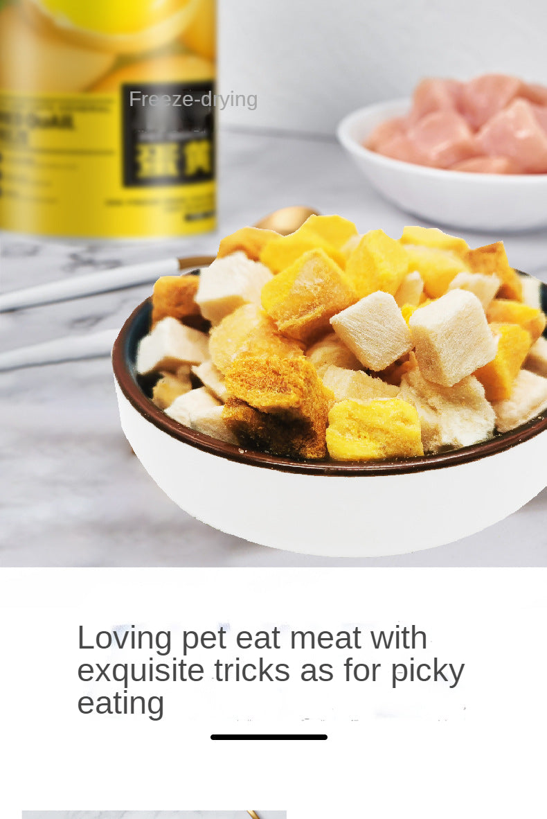 Max Chicken Pet Freeze Dried Snacks, Salmon Egg Yolk, Dog Snacks, Cat Snacks