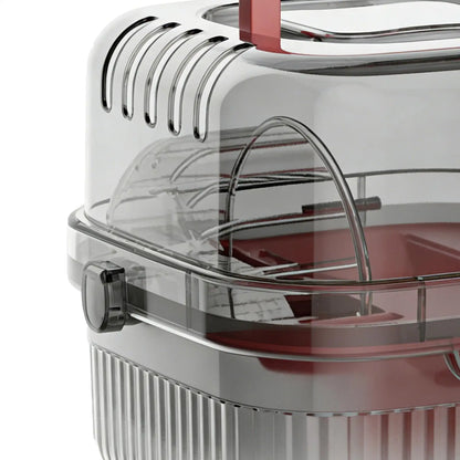 Hamster Travel Carrier Double-Layer Breathable Case Small Hamster Cage With Handle For Guinea Bunny Mice Dwarf Chinchillas