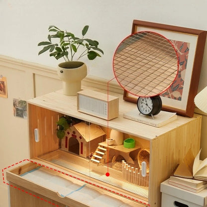 Wooden Bird Cage Parrot Pigeon Birds House with Drawers Ventilate Large Space Bird Nests Home Birds Breeding Box Aviary Pigeon