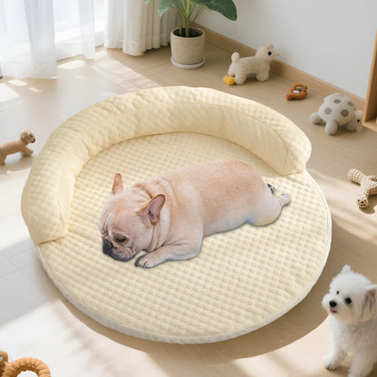 1pcs New Product Summer Pet Cool Pad Dog Kennel Summer Iced Bean Breathable Cool Pet Mat Round Cat Cushion Dog Bed Supplies