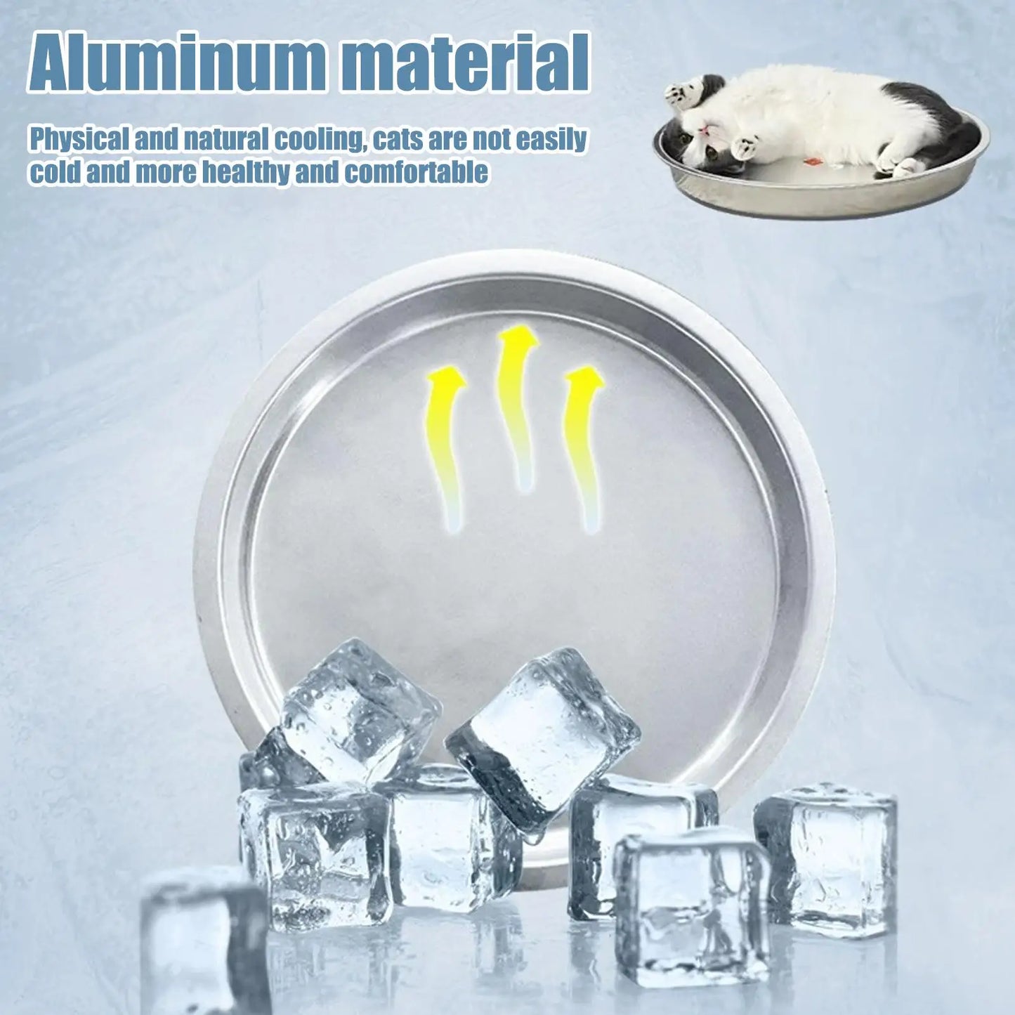 Aluminum pet cooling bed Say goodbye to the hot weather Strong and scratch-resistant tear-resistant durable pet bed supplies