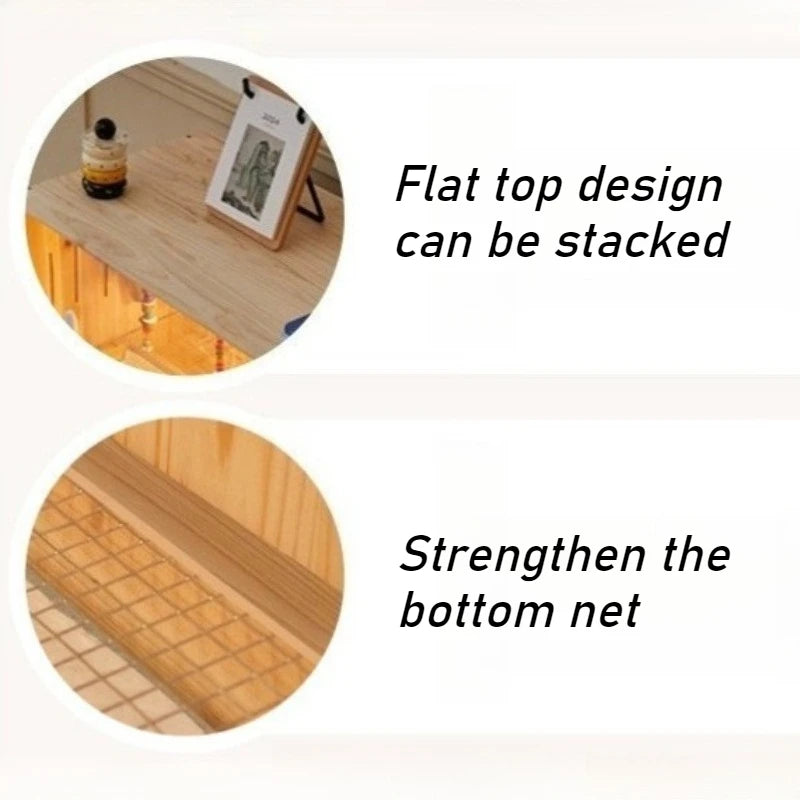 Wooden Bird Cage Parrot Pigeon Birds House with Drawers Ventilate Large Space Bird Nests Home Birds Breeding Box Aviary Pigeon