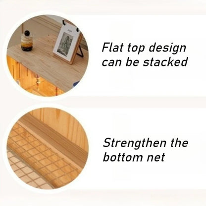 Wooden Bird Cage Parrot Pigeon Birds House with Drawers Ventilate Large Space Bird Nests Home Birds Breeding Box Aviary Pigeon