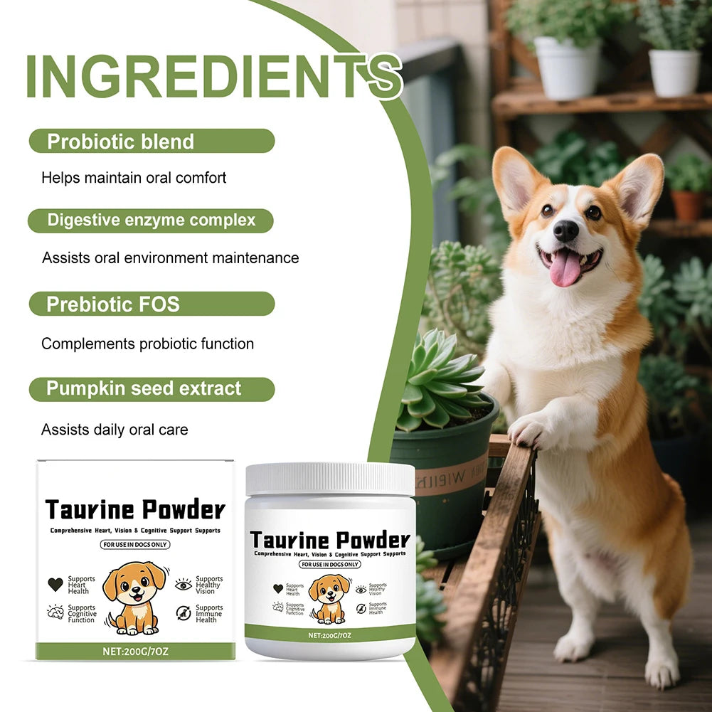 Gentle Canine Taurine Supplement For Daily Care Essential Daily Nutritional Support. Health Aging Support