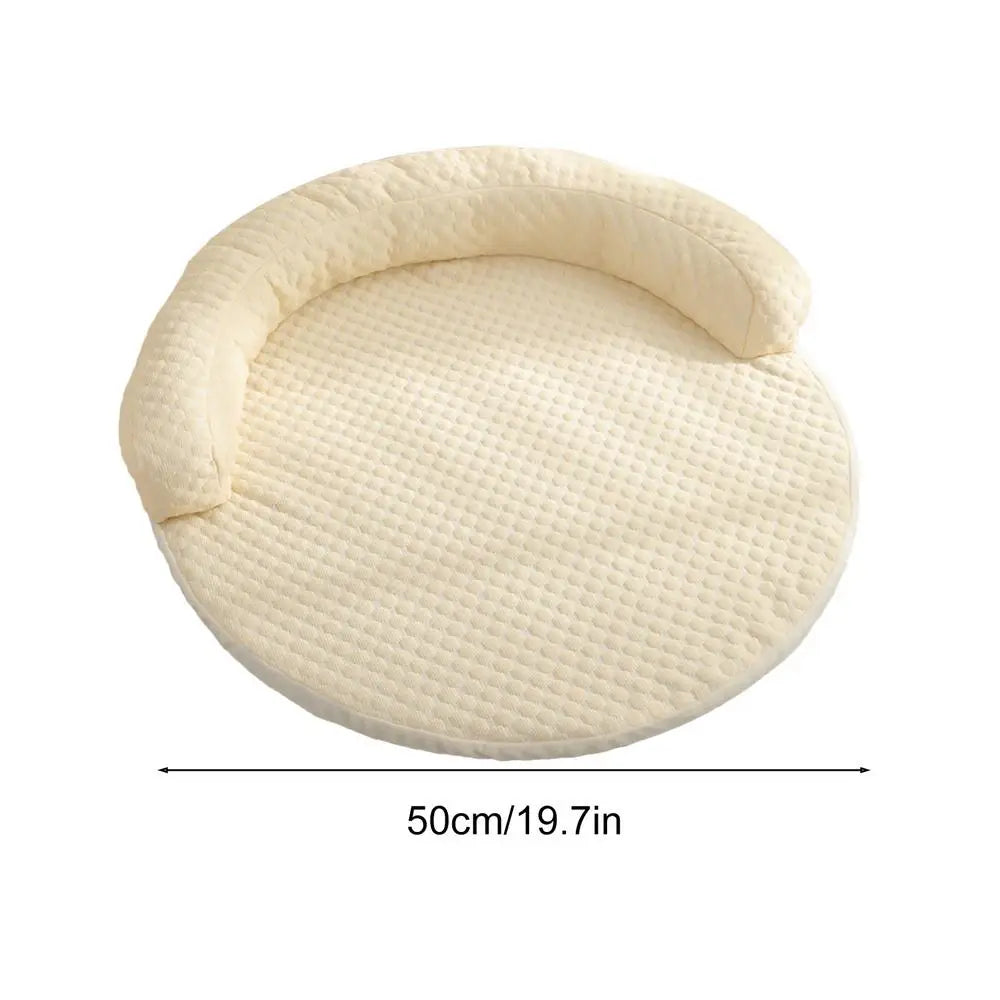 1pcs New Product Summer Pet Cool Pad Dog Kennel Summer Iced Bean Breathable Cool Pet Mat Round Cat Cushion Dog Bed Supplies
