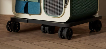 Cat bag out large capacity suitcase multi-cat pet portable cat multi-function wheel trolley case transparent backpack
