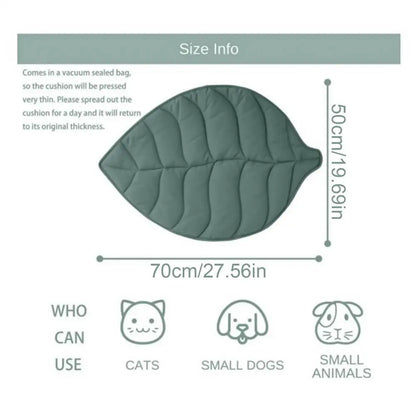 Cat Bed Mat Leafs Shape Pet Blanket Soft Puppy Sleeping Pad Washable Non-Slip Room Decor Floor Rug For Dogs Cats Pet Supplies
