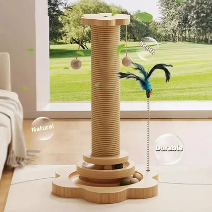 Funny Sisal Cat Scratching Board Cat Climbing Frame Turntable Wear-Resistant Scratching Board Toy Cat Grab Column Cat Supplies