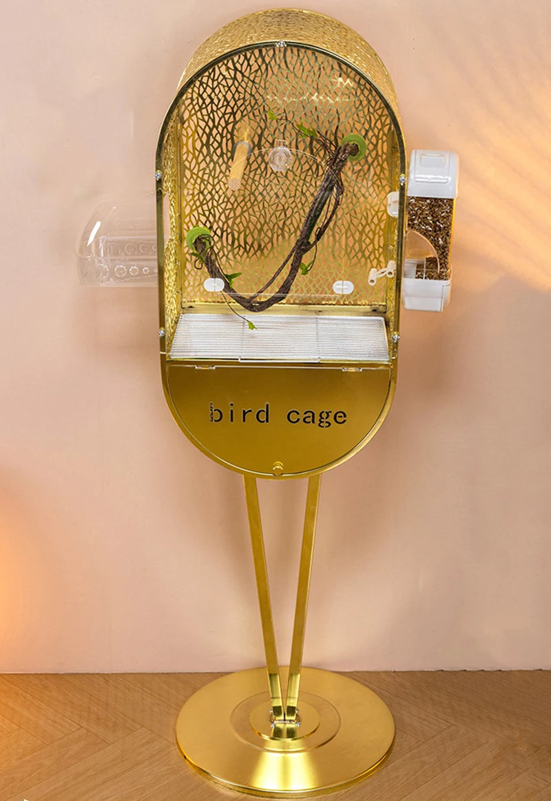 Large Bird Cages Canaries Parrot Houses Luxury Decorative Display Birds Cage Interior Transparent Parakeet Habitats Villa