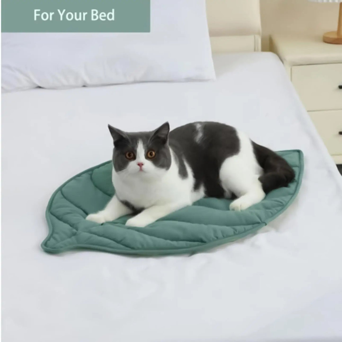 Cat Bed Mat Leafs Shape Pet Blanket Soft Puppy Sleeping Pad Washable Non-Slip Room Decor Floor Rug For Dogs Cats Pet Supplies