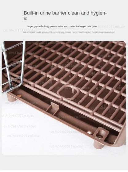 Outdoor Large Plastic Cat CageLarge Airline Pet CageCat Shipping Box Portable Pet Supplies