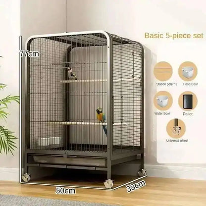 Villa Cage Large Breeding Bird Bird Tiger Skin Parrot Cage Xuan Phoenix Parrot Cage Hachiko Luxury Large Special