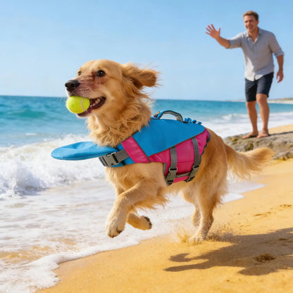 Dog Life Vest Floating Reflective Anti Choking Protective Puppy Life Jacket Swim Vest For Small Large Breed Outdoor Camping Pool