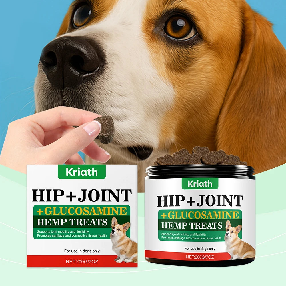 200g Dog Joint Supplement Soft Chews For Senior Dogs Natural Dog Joint Support For Improved Mobility For Senior Dogs