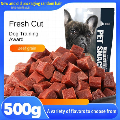 Pet snacks dog food beef grains 430g dog training snacks dog beef grains teddy snacks chicken grains