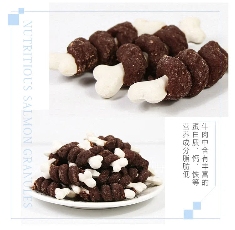 Dog snacks beef tooth cleaning bone wound calcium bone dog grinding stick dog chewing gum pet food