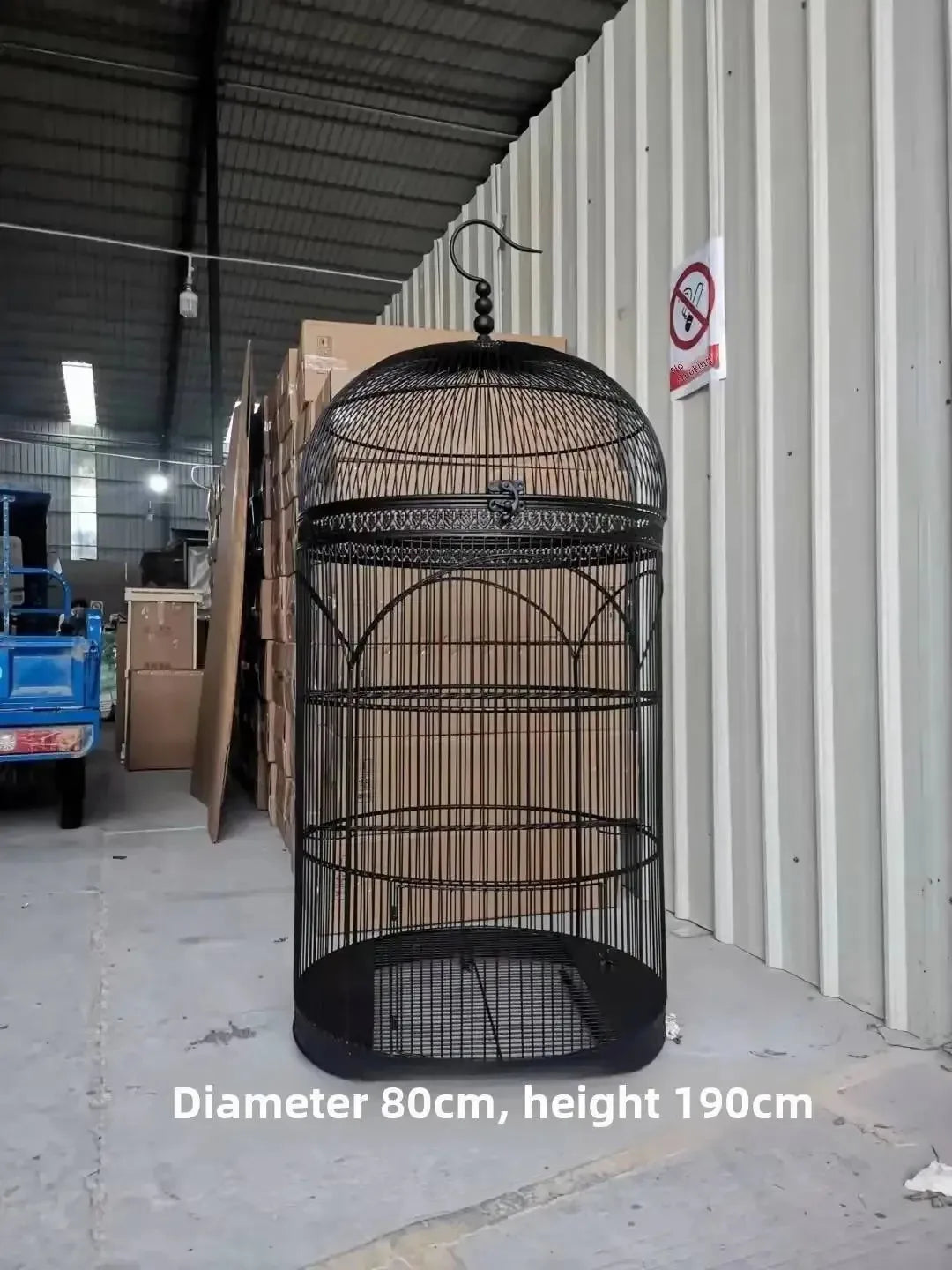 Extra Large iron Cylindrical Bird Cages courtyard outdoor Parrot Large Villa Cage European retro Cage Birds Budgie Canary Bird Z