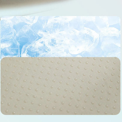 1pcs New Product Summer Pet Cool Pad Dog Kennel Summer Iced Bean Breathable Cool Pet Mat Round Cat Cushion Dog Bed Supplies