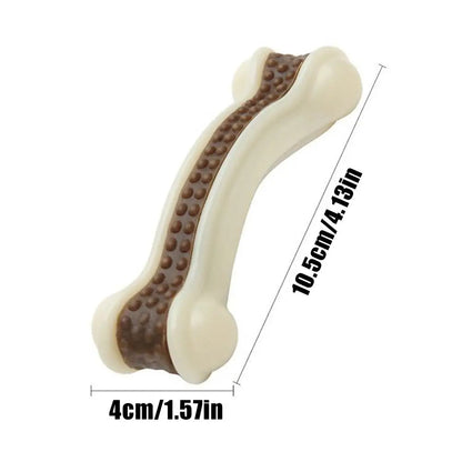 1pcs Dog Toys Eat Play Nylon+Leather Bone Stick Teething Stick Dog Toy Bite Gum Bone Resistant Bite Chewing Pet Supplies