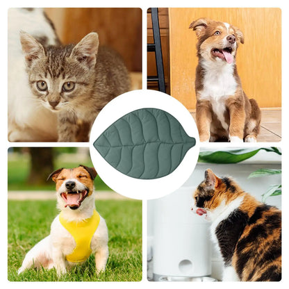 Cat Bed Mat Leafs Shape Pet Blanket Soft Puppy Sleeping Pad Washable Non-Slip Room Decor Floor Rug For Dogs Cats Pet Supplies
