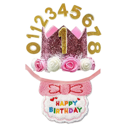Dog Birthday Party Decorations Adjustable Collar Hat With Number Dogs Birthday Party Supplies For Pet Cat Adoption Small Animal
