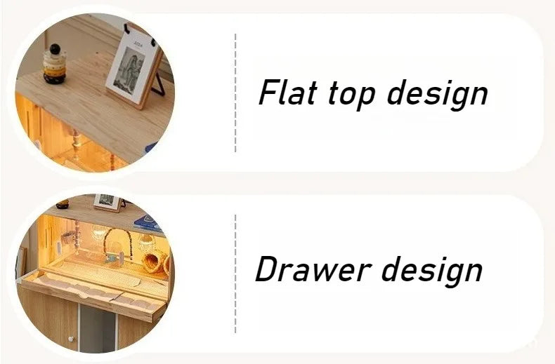 Wooden Bird Cage Parrot Pigeon Birds House with Drawers Ventilate Large Space Bird Nests Home Birds Breeding Box Aviary Pigeon