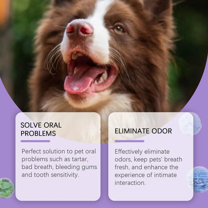 YEGBONG Pet Oral Care Drops Dog Cat Fresh Breath Tartar Remover Mild Formula Food Supplement Easy Use Home Pet Oral Hygiene