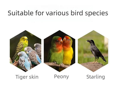 Wooden Bird Cage with Drawers Breathable Young Birds Nest with Base Net Parrot Quail Breeding Box Bird Interior Aviary House