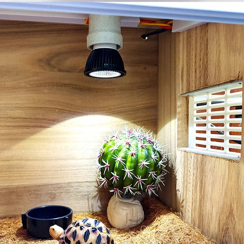 UVB+UVA Reptile 110/220V Basking LED Lamp Reptile Turtle Lizard Mane Lion Ultraviolet Calcium Lamp Sun Light Energy-Saving