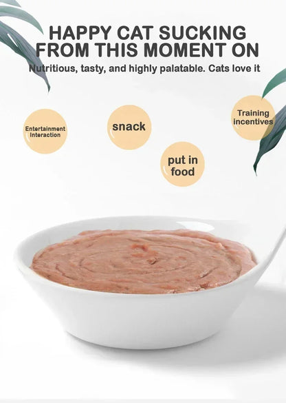 45-Piece Value Pack Cat SticksCat Snacks with Nutrients for Weight GainMoist Food Suitable for Adult KittenHydrating Meat Sticks