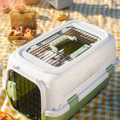 Sturdy Pet Airline Box Ventilated Dog Shipping Box Multi-purpose Cat Cage Portable Pet Transport Cage Pet Supplies