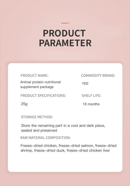 Hamster Snacks Freeze-dried Chicken Breast Freeze-dried Cat Dog Nutritional Snacks Wholesale High Protein Pet Snacks