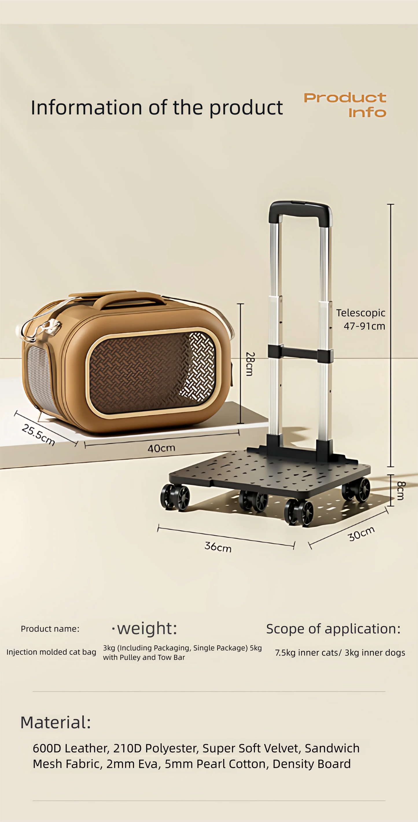 Cat bag, portable outdoor cat box, one shoulder crossbody, small cat space cabin, large capacity cat carrying bag, pet suitcase