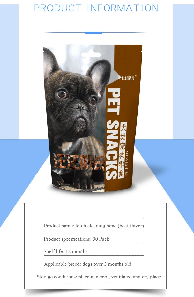 Pet Snack Dog Tooth Cleaning Bone Pet Grinding Stick Dog Snack Dog Gum