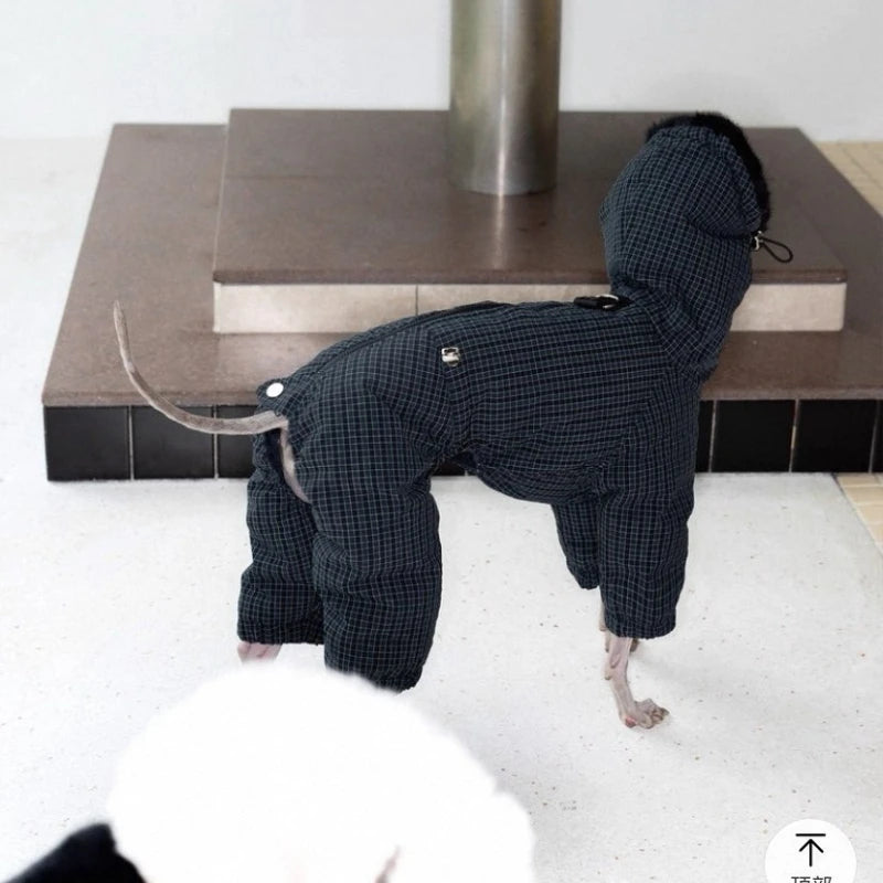 Fashion Down Coating Winter Clothes Warm and Windproof Ecological Cotton Clothes Italy Greyhound Pet Products Dog Onesie Leisure