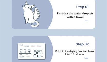 1100W Pet Dryer Box 54L Silent Sterilize Pet Dryer Machine Grooming Short Long Hair Cats Dryers Professional Dogs Supplies