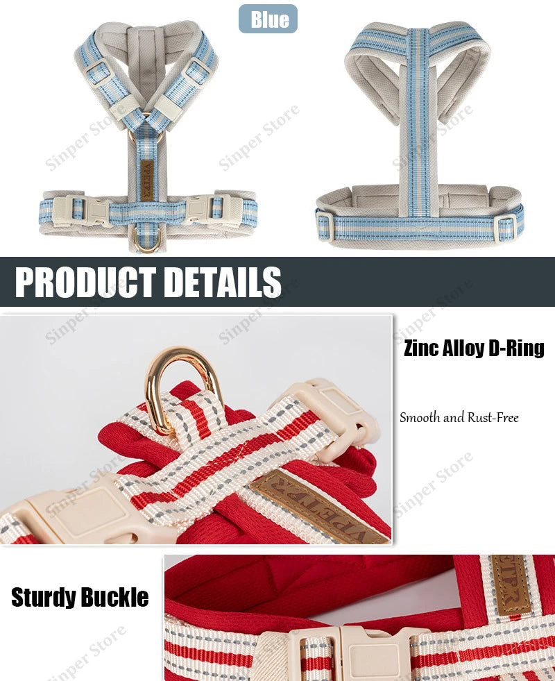 Adjustable Dog Vest Harness Breathable No Pull Harness for Small, Medium Large Dogs Harness for Walking Jogging Easy Step-in