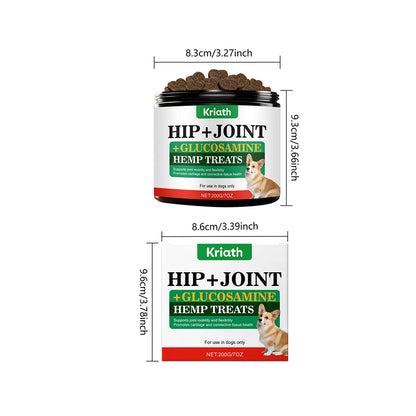 200g Dog Joint Supplement Soft Chews For Senior Dogs Natural Dog Joint Support For Improved Mobility For Senior Dogs