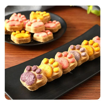 10/20/50Pcs Cat Snacks Cat Biscuit Freeze-Dried Cat Claw Biscuits Dog Snacks Nutrition Fattening Snack Cat Training Reward Snack
