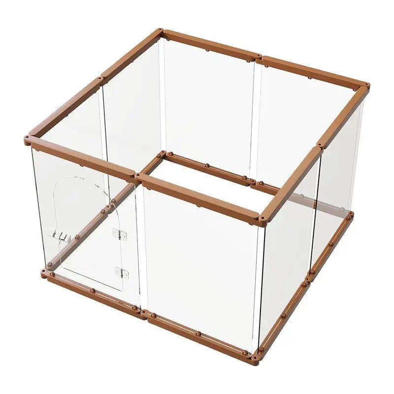 Acrylic Pet Fence with Insulation Dog Cage Transparent Dog Kennel for Indoor Dogs Crate furniture DIY Freely Combined House