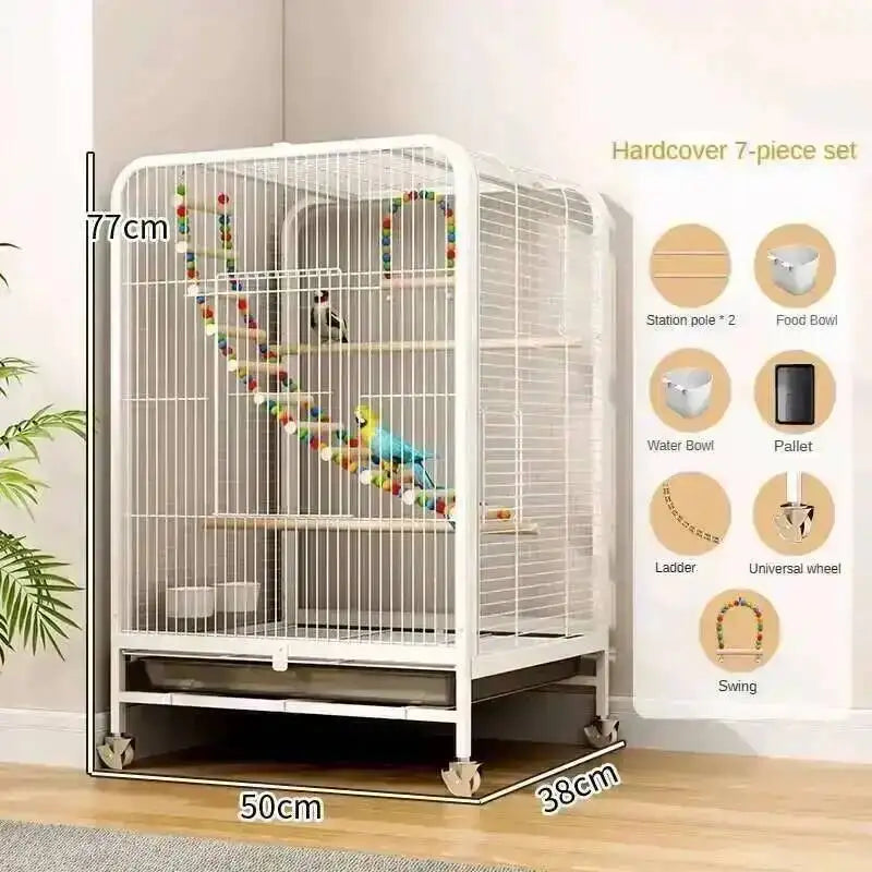 Villa Cage Large Breeding Bird Bird Tiger Skin Parrot Cage Xuan Phoenix Parrot Cage Hachiko Luxury Large Special