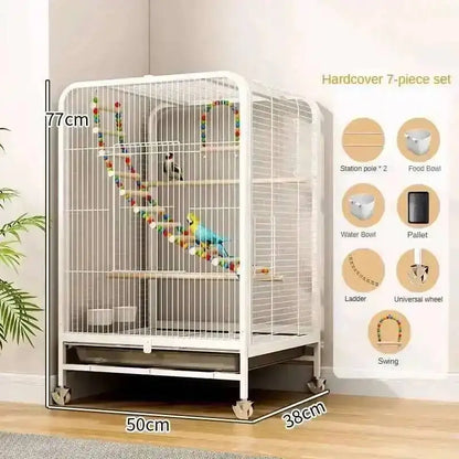 Villa Cage Large Breeding Bird Bird Tiger Skin Parrot Cage Xuan Phoenix Parrot Cage Hachiko Luxury Large Special